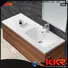 KingKonree acrylic double basin cabinet customized for toilet