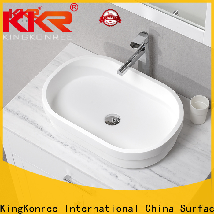 KingKonree round above counter bathroom basin customized for home