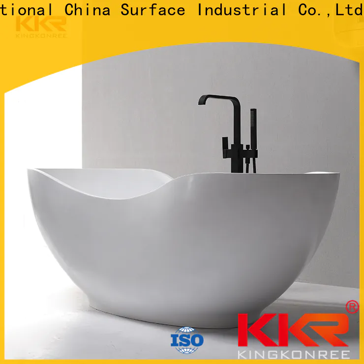 KingKonree solid surface bathtub OEM for family decoration