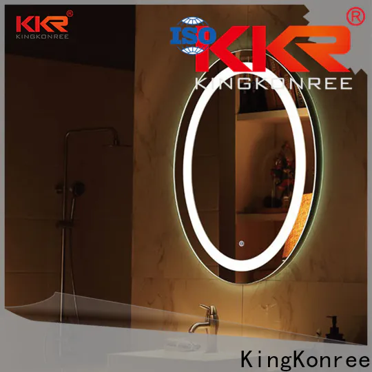 KingKonree led mirror make up high-end for toilet