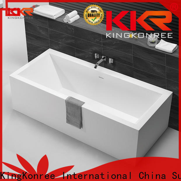 KingKonree solid surface freestanding tub custom for family decoration