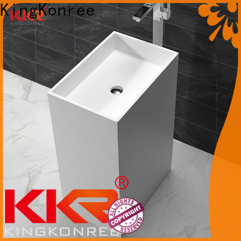 white free standing hand basin factory price for hotel