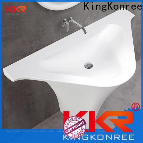 KingKonree durable freestanding vanity sink design for motel