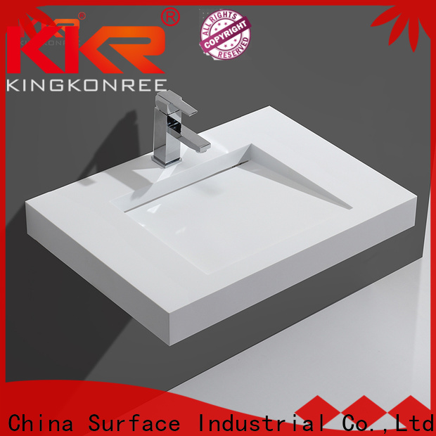 KingKonree stable pedestal sink wall mount design for toilet
