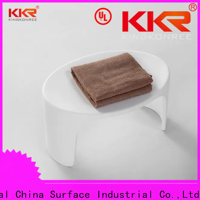 KingKonree small bamboo shower stool customized for home