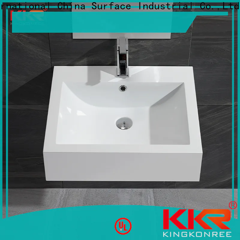 highend wall mount corner sink customized for hotel