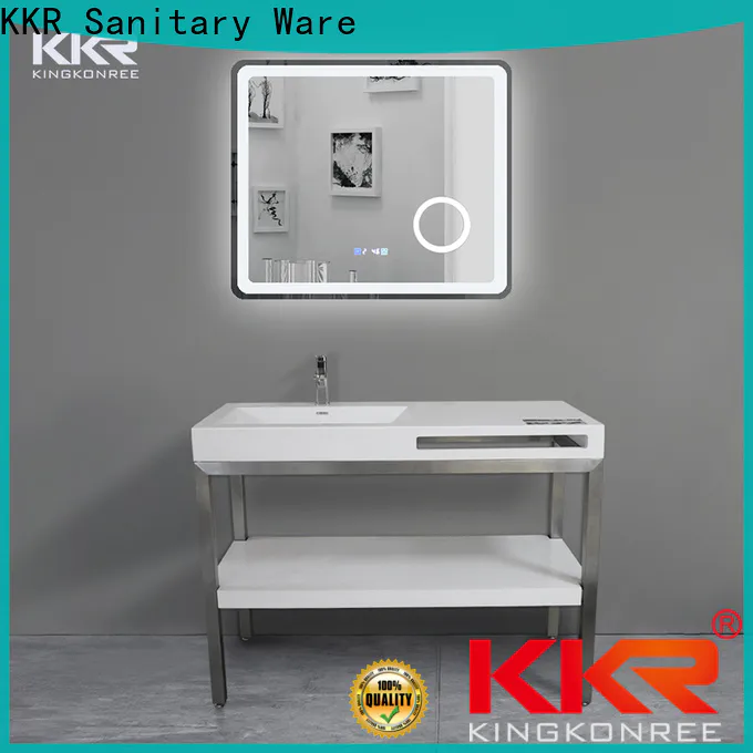 KingKonree corian bathroom countertop with integrated sink supplier for bathroom