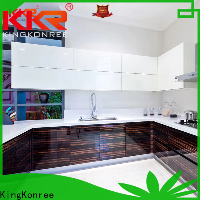 KingKonree rectangular cheapest solid surface worktops factory price for hotel