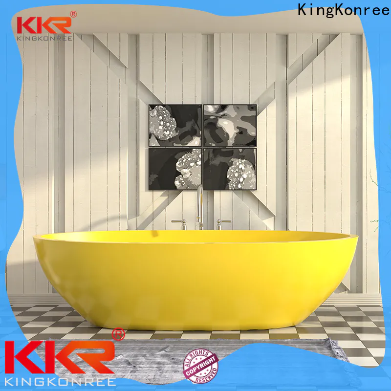 KingKonree matt artificial stone bathtub manufacturer for shower room