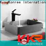 KingKonree durable above counter bathroom sink vanity manufacturer for hotel