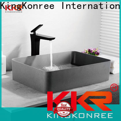KingKonree durable above counter bathroom sink vanity manufacturer for hotel