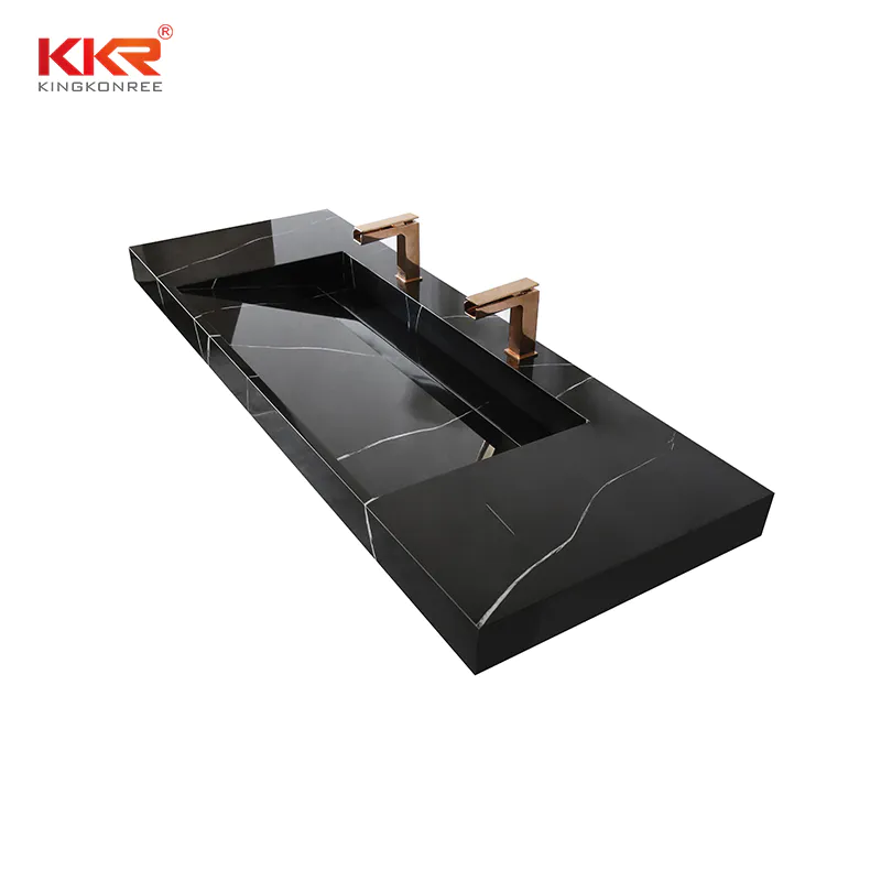 KingKonree luxury pedestal sink wall mount design for bathroom