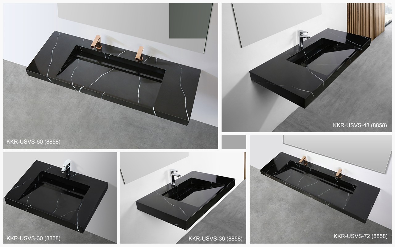 KingKonree luxury pedestal sink wall mount design for bathroom-3