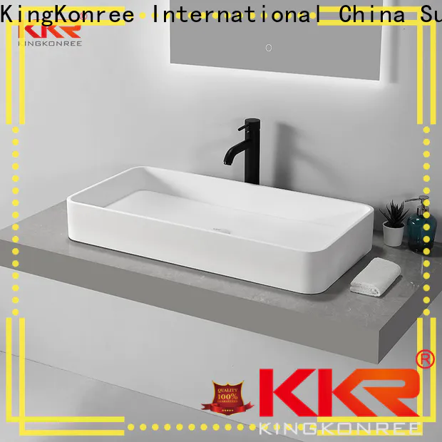 thermoforming above counter wash basin at discount for hotel
