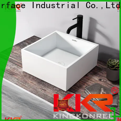 KingKonree durable morning above counter sink customized for hotel