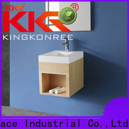 KingKonree floating bathroom cabinet latest design for motel