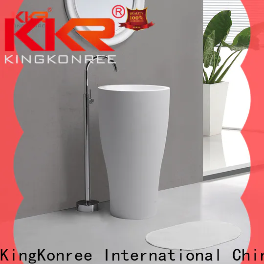 KingKonree height stand alone bathroom sink manufacturer for motel