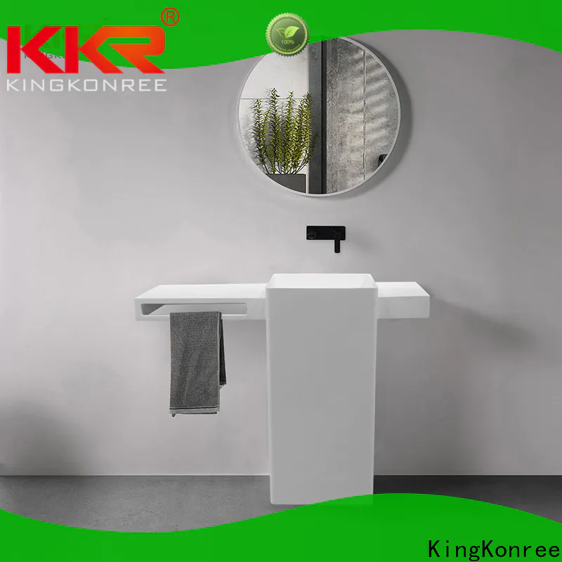 KingKonree durable freestanding vanity basins customized for motel