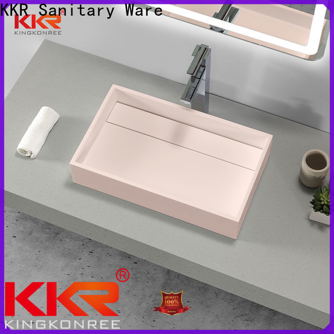 KingKonree marble table top wash basin manufacturer for hotel