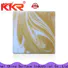 KingKonree white translucent countertop material under-mount for bathroom