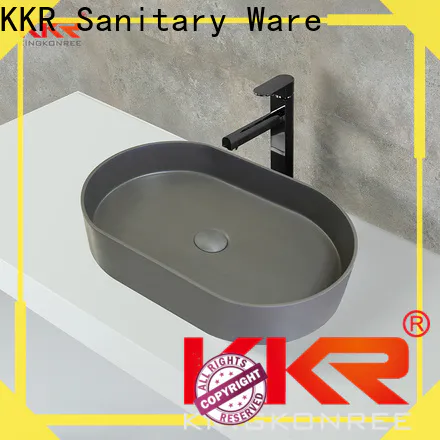 KingKonree durable small above counter bathroom sinks at discount for restaurant