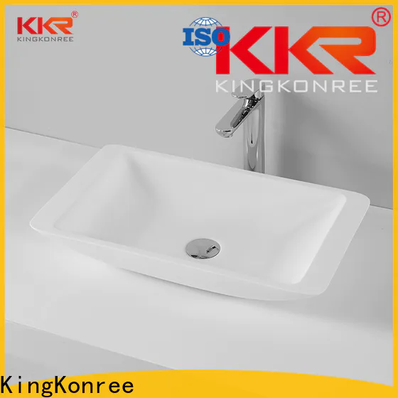 KingKonree white bathroom countertops and sinks cheap sample for room