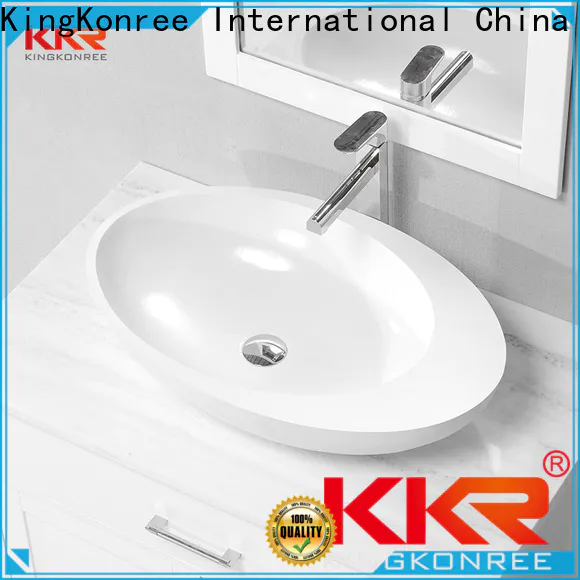 KingKonree thermoforming above counter bath sinks customized for hotel
