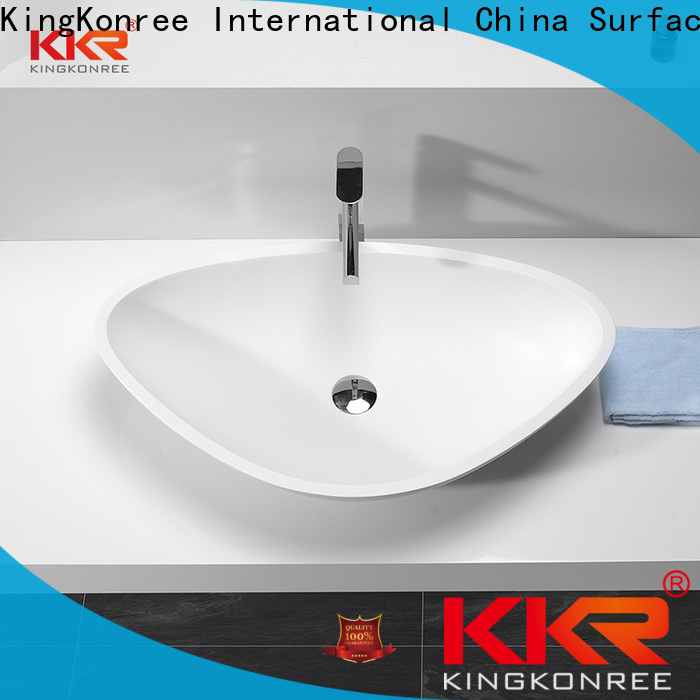 KingKonree above counter bathroom sink vanity supplier for home