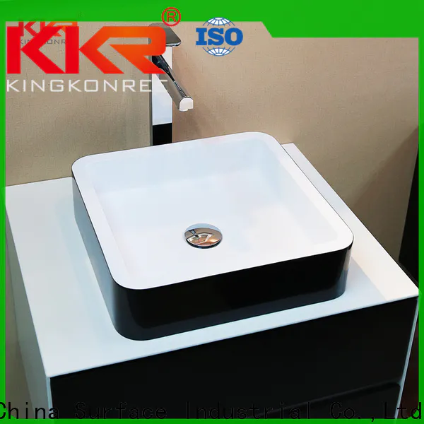 KingKonree sanitary ware bathroom sinks above counter basins cheap sample for hotel