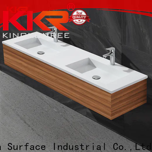 KingKonree resin pedestal basin cabinet supplier for toilet