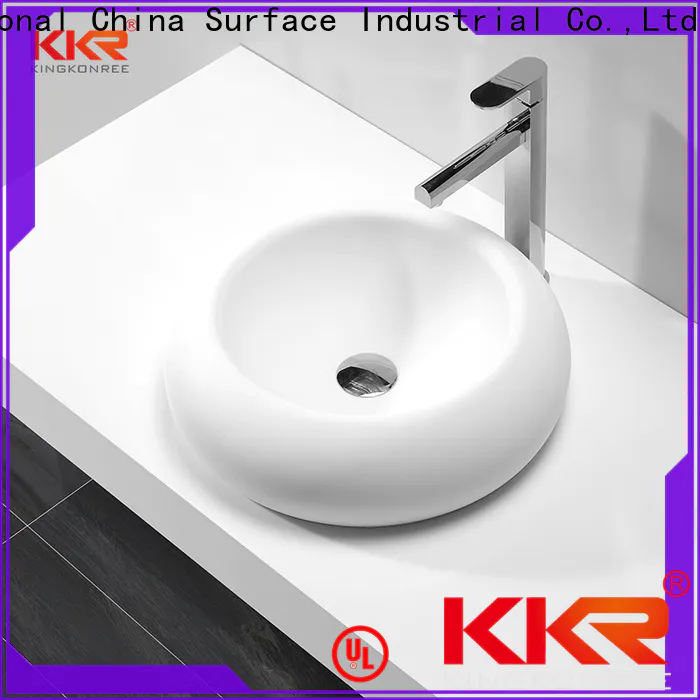 KingKonree elegant small above counter bathroom sinks design for restaurant