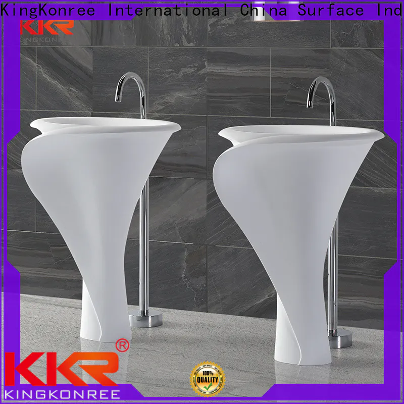 KingKonree freestanding basin sinkfree standing wash hand basins factory price for hotel