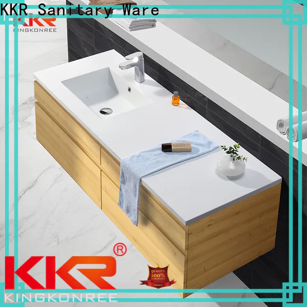 KingKonree artificial cabinet below washbasin design for hotel