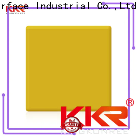 yellow acrylic solid surface price manufacturer for hotel