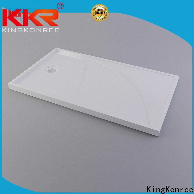 KingKonree solid surface square shower tray manufacturer for motel