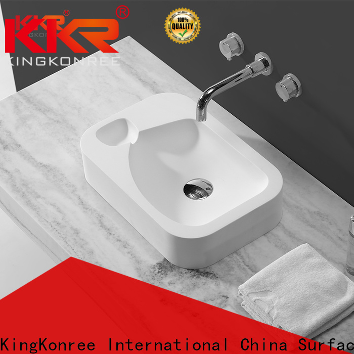 KingKonree durable rectangle above counter basin customized for room