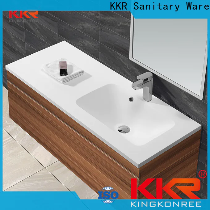 smooth sink basin cabinet customized for motel