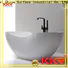 KingKonree bulk production solid surface freestanding bathtub manufacturer for family decoration
