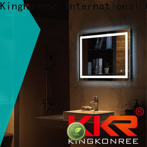 KingKonree hung led makeup mirror manufacturer for hotel