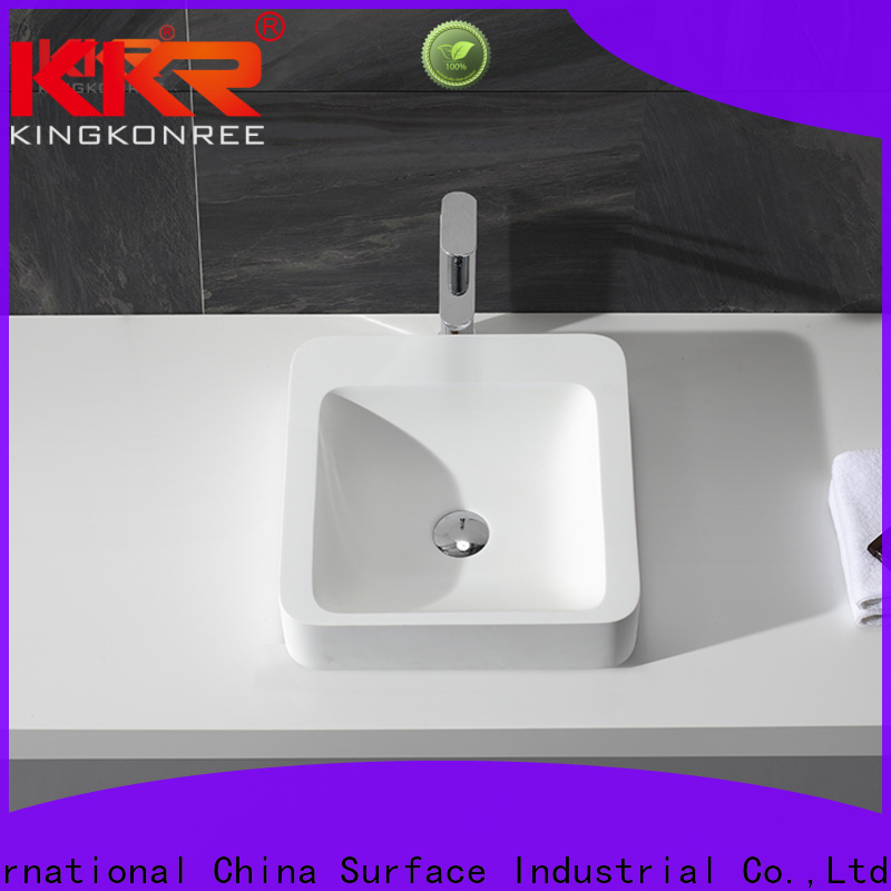 KingKonree quality above counter wash basin supplier for room