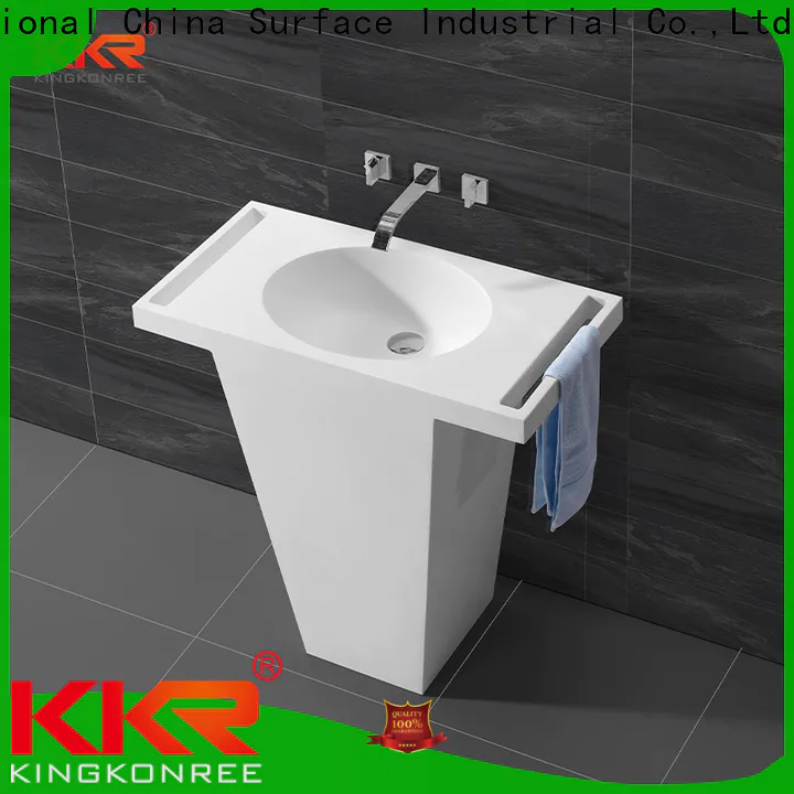 KingKonree rectangle floor standing basin unit customized for bathroom