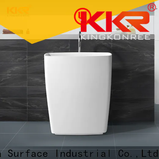 rectangle free standing sink bowl supplier for bathroom