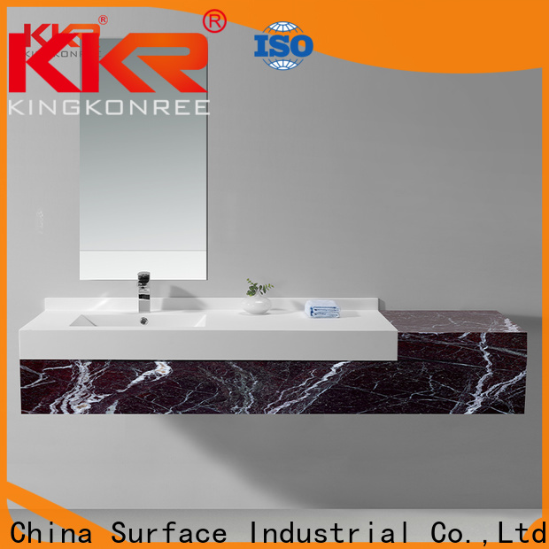 KingKonree artificial cloakroom basin and cabinet sinks for bathroom