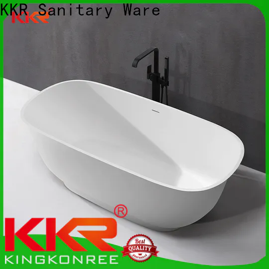 KingKonree oval stand alone bathtub ODM for hotel