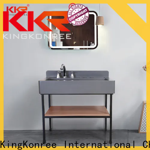 KingKonree tops grey bathroom countertops customized for bathroom