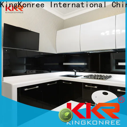 KingKonree solid surface kitchen worktops personalized for restaurant