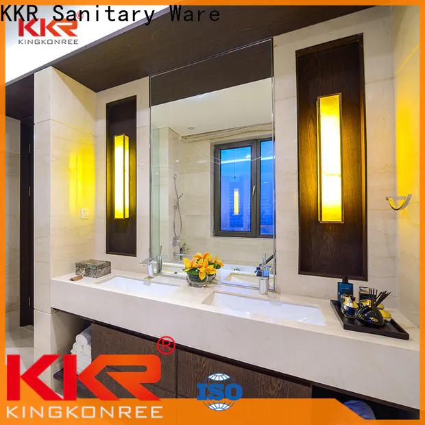 KingKonree 42 bathroom vanity top latest design for motel