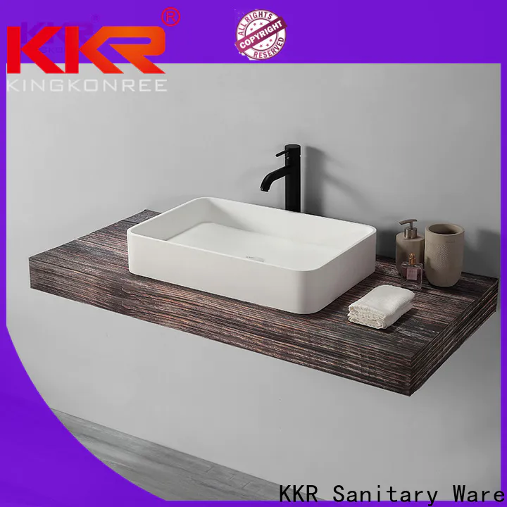 KingKonree marble bathroom vanity above counter basin cheap sample for room