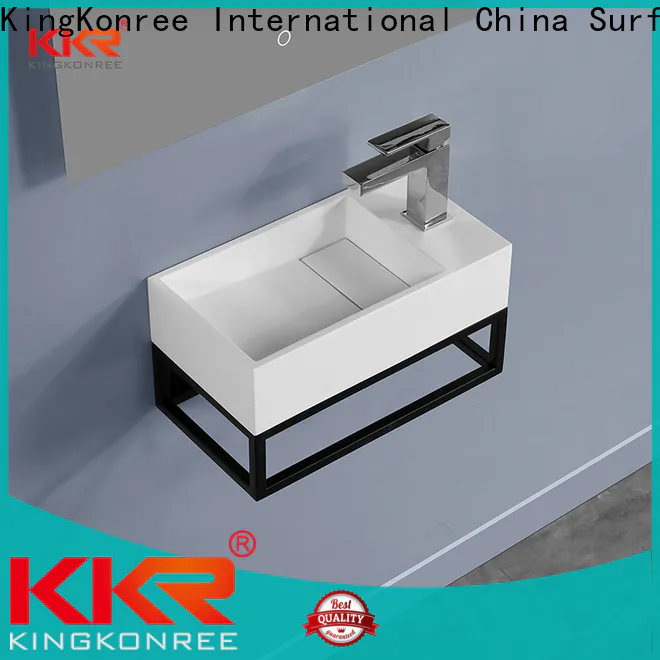 KingKonree stable black basin cabinet design for hotel