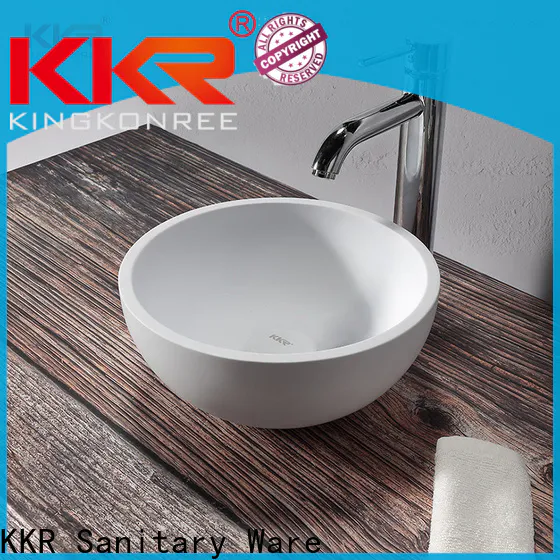 elegant above counter basin round supplier for room